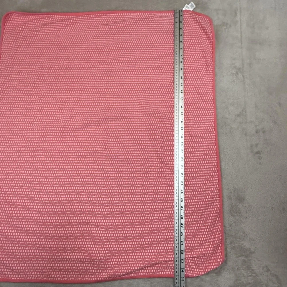 Carter's Pink Daisy Baby Girl Receiving Blanket Cotton Floral Reversible Swaddle